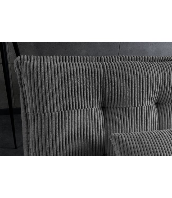 Invicta Interior Slaapbank JAZZ 195 cm 3-zits, corduroy grijs - 47524