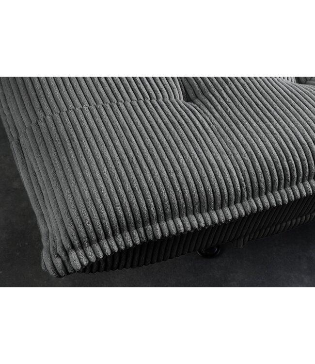 Invicta Interior Slaapbank JAZZ 195 cm 3-zits, corduroy grijs - 47524