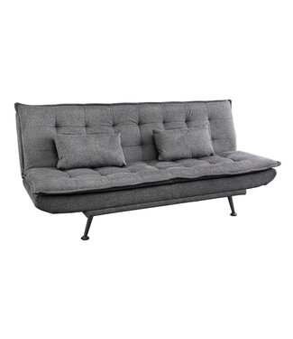 Invicta Interior Slaapbank JAZZ 195 cm 3-zits met structuurstof in grijs - 47529