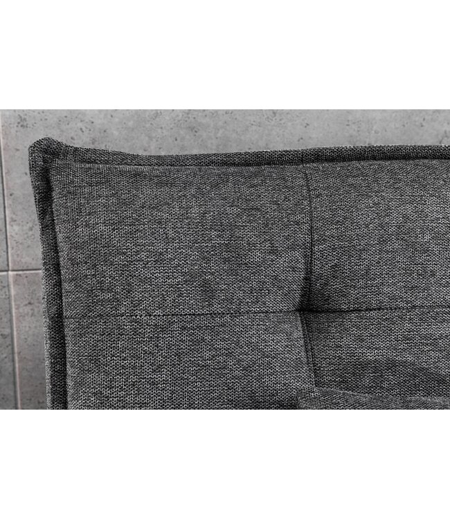 Invicta Interior Slaapbank JAZZ 195 cm 3-zits met structuurstof in grijs - 47529