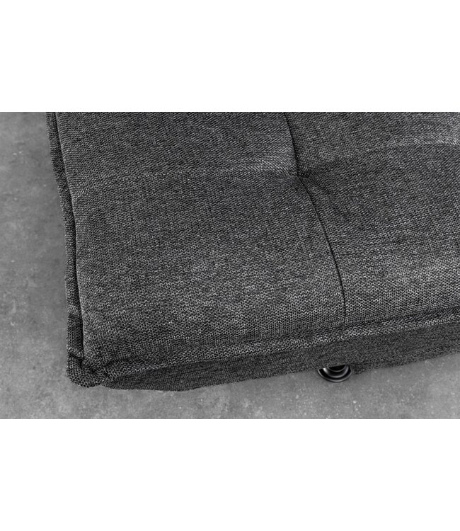 Invicta Interior Slaapbank JAZZ 195 cm 3-zits met structuurstof in grijs - 47529