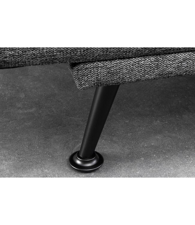 Invicta Interior Slaapbank JAZZ 195 cm 3-zits met structuurstof in grijs - 47529