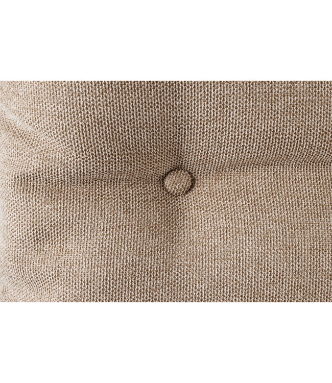 Invicta Interior Bank BIG GEORGE 160 cm plat geweven stof met veerkrachtige kern, fluweel, champagnebeige - 44014