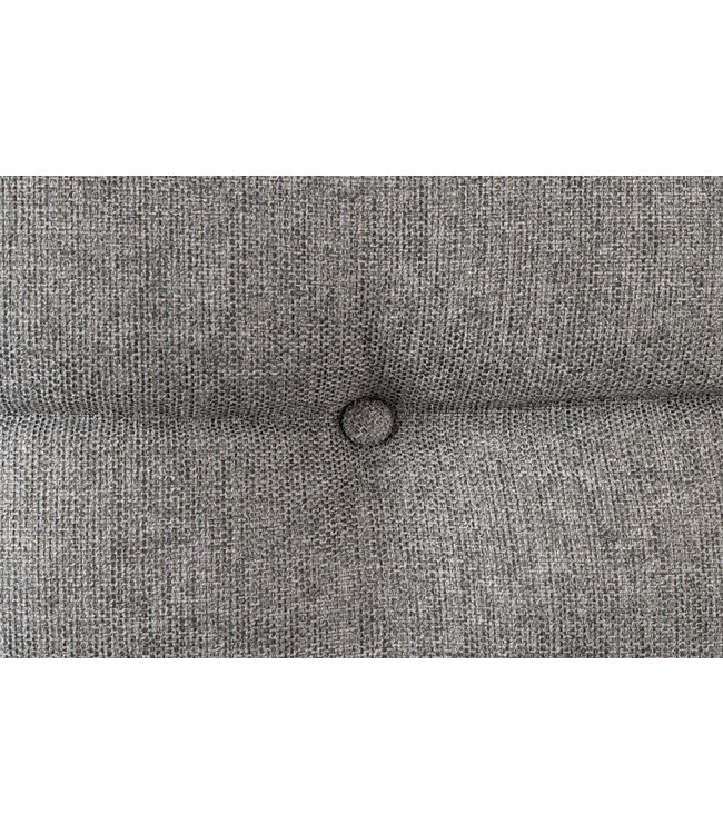 Invicta Interior Bank BIG GEORGE 160 cm plat geweven stof met veerkrachtige kern, fluweelgrijs - 44013