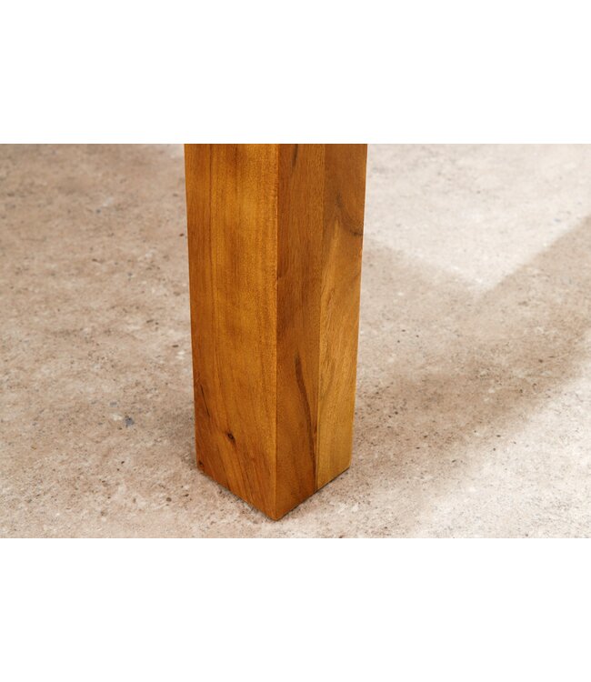 Invicta Interior Eettafel PURE 120-200 cm uitschuifbaar, acaciahout 95 mm, natuurlijke honingkleurige afwerking - 47097