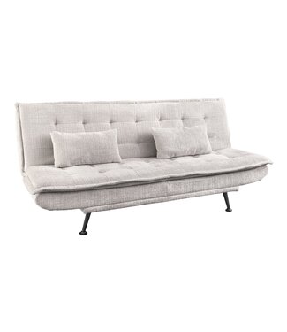 Invicta Interior Slaapbank JAZZ 195 cm, 3-zits, chenille stof, champagnebeige - 47527