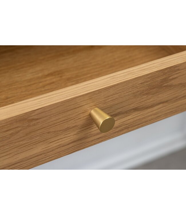 Invicta Interior Bureau ATELIER 120 cm, natuurlijke eikenhoutlook met zwart metalen frame - 47455