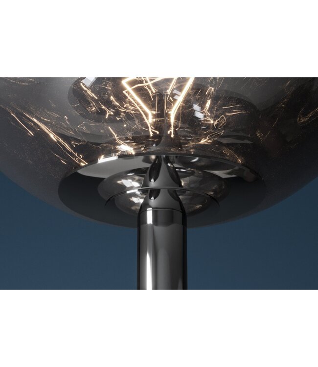 Invicta Interior Vloerlamp LIQUID DIAMOND 170 cm 7 glazen kappen grijs gerookte look - 46024