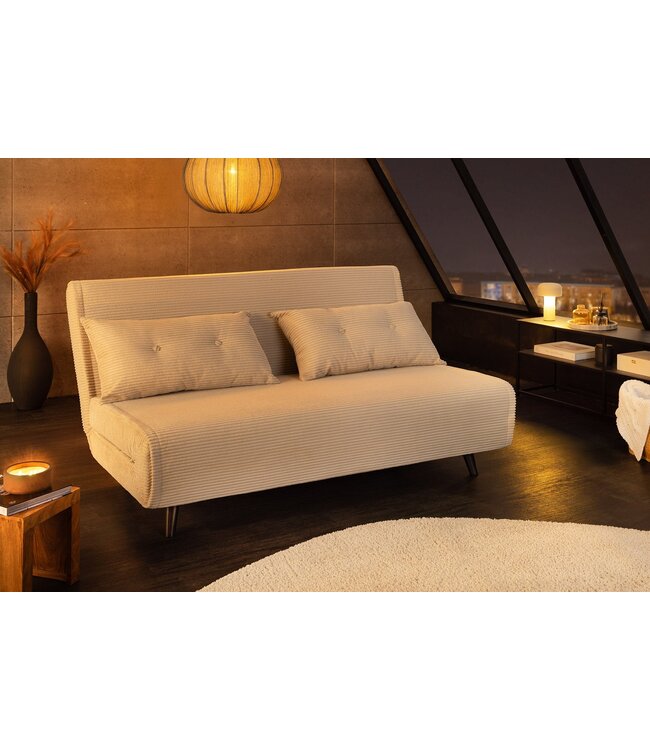 Invicta Interior Slaapstoel SMART MULTIFUNCTION 140cm snoer beige - 47145