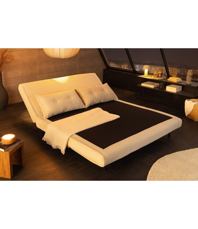 Invicta Interior Slaapstoel SMART MULTIFUNCTION 140cm snoer beige - 47145