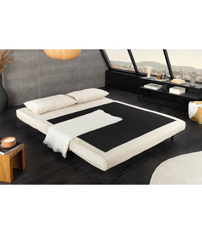 Invicta Interior Slaapstoel SMART MULTIFUNCTION 140cm snoer beige - 47145