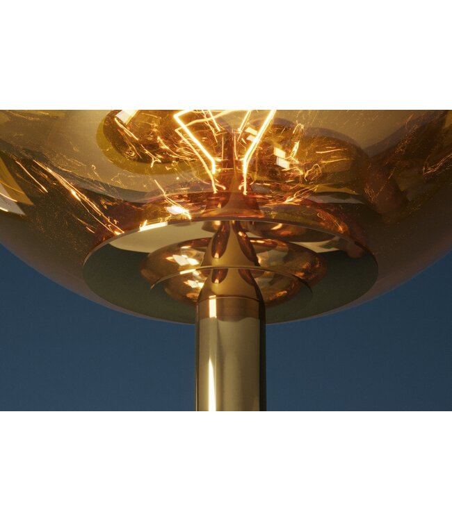 Invicta Interior Vloerlamp LIQUID DIAMOND 170 cm 7 glazen kappen stalen frame goud - 46022