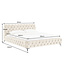Invicta Interior Bed MODERN BAROCK 180x200cm fluweel champagne in chesterfield-stijl - 46409