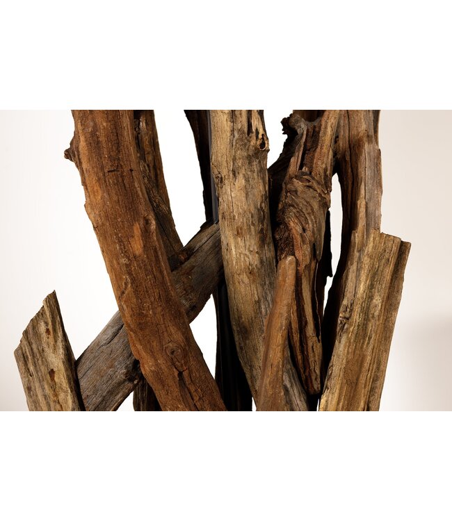 Invicta Interior Staande lamp WILD NATURE 150 cm teakhout zonder lampenkap - 42004-1