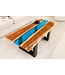 Invicta Interior Salontafel LIQUID 110cm acaciahout blauwe epoxystrip - 45680