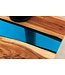 Invicta Interior Salontafel LIQUID 110cm acaciahout blauwe epoxystrip - 45680