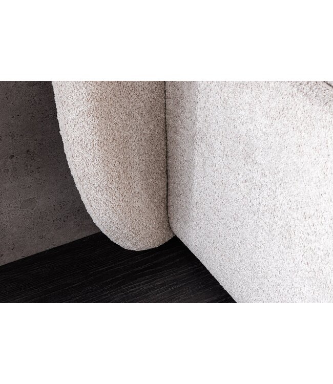 Invicta Interior Bed ART DECO 180x200cm bouclé greige met opbergruimte - 45332