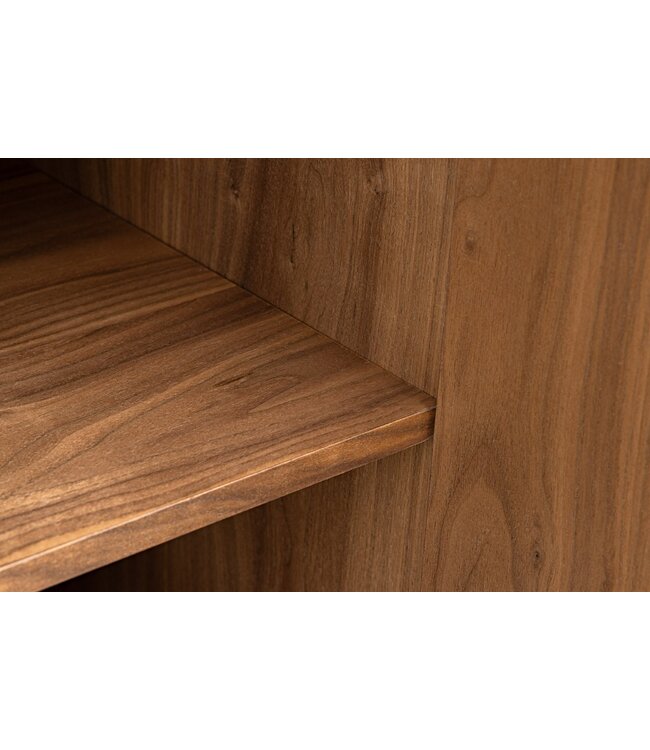 Invicta Interior Dressoir GRANDEZZA 180 cm, walnoothoutlook met zwart metalen frame - 46556