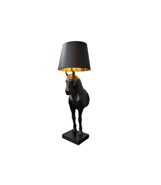 Invicta Interior Vloerlamp BLACK BEAUTY 130cm zwart paard - 6530082