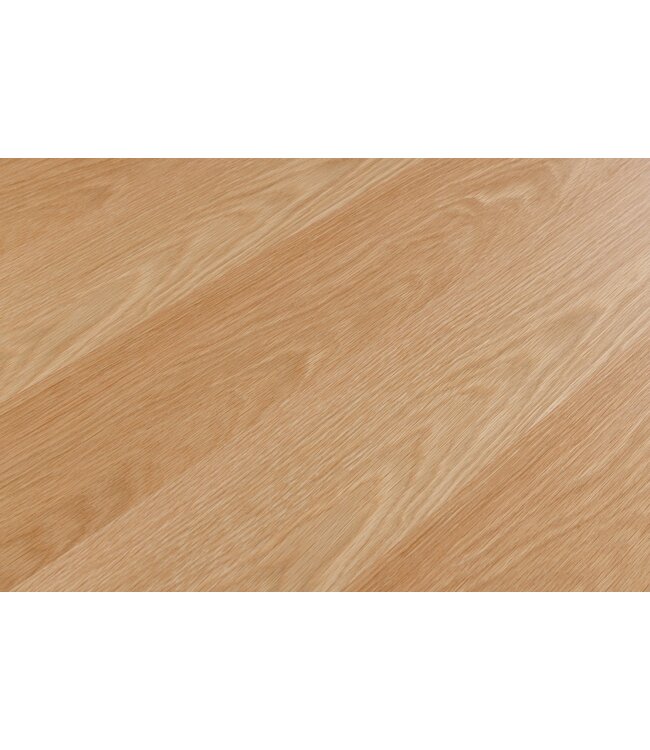 Invicta Interior Eettafel ZEUS 240 cm, natuurlijke eikenhoutlook met zwart metalen frame - 46565