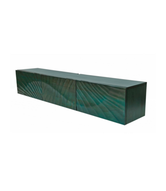 Invicta Interior TV-bord SCORPION 160 cm 3D hangend mangohout turquoise - 48408