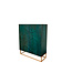Invicta Interior Highboard SCORPION 120 cm 3D mangohout turquoise metalen frame goud - 48407