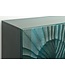 Invicta Interior Highboard SCORPION 120 cm 3D mangohout turquoise metalen frame goud - 48407