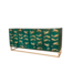 Invicta Interior Dressoir GOLDEN LAGOON 180 cm 3D mangohout turquoise metaal goud - 46200