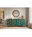 Invicta Interior Dressoir GOLDEN LAGOON 180 cm 3D mangohout turquoise metaal goud - 46200