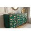 Invicta Interior Dressoir GOLDEN LAGOON 180 cm 3D mangohout turquoise metaal goud - 46200