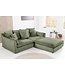 Invicta Interior Sofa HEAVEN 200cm 3-zitsbank met pocketvering, afneembare hoes met koord, groen - 46107