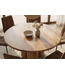 Invicta Interior Eettafel ART DECO Ø 140cm rond, massief natuurlijk mangohout - 47605