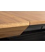 Invicta Interior GIANT eettafel 200-320 cm, uitschuifbaar, natuurlijke walnoothouten look met zwart metalen frame - 46567