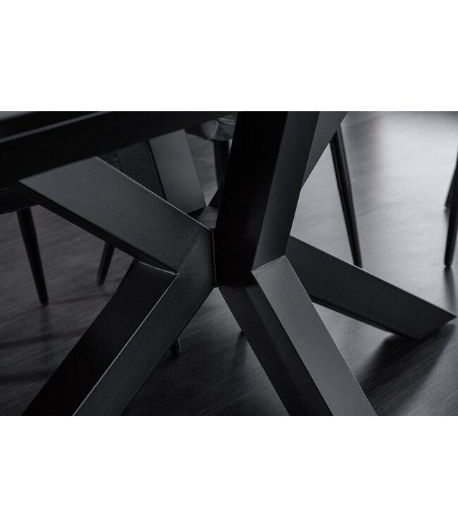 Invicta Interior Eettafel ETERNITY 180-225 cm marmerlook keramiek met gehard glas - 6541218