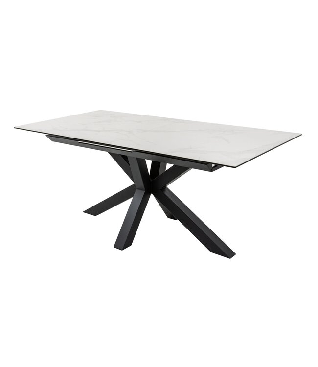 Invicta Interior Eettafel ETERNITY 180-225 cm marmerlook keramiek met gehard glas - 6541218