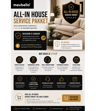 Meubello Services All-In House Service Pakket voor textiel en leder