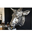 Invicta Interior Extravagante wanddecoratie van een stierenkop TORERO 65cm zilveren decoratieve schedel - 17372