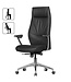 Amstyle bureaustoel echt leer zwart bureaustoel X-XL 120kg synchroonmechanisme directiestoel hoofdsteun hoog