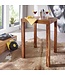 Wohnling Bartafel MUMBAI Massief Sheeshamhout 80 x 80 x 110 cm Bistrotafel Landelijke Stijl Houten Tafel vierkant donkerbruin
