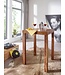 Wohnling Bartafel MUMBAI Massief Sheeshamhout 80 x 80 x 110 cm Bistrotafel Landelijke Stijl Houten Tafel vierkant donkerbruin