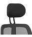 Amstyle bureaustoel FLORENCE 2 stof bureaustoel 120 kg armsteun zwarte bureaustoel bureaustoel hoofdsteun X-XL