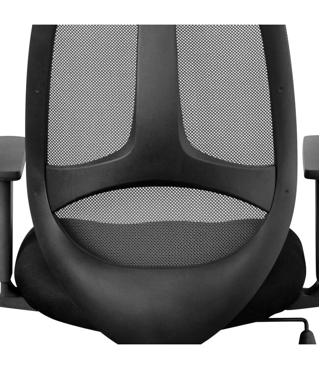 Amstyle bureaustoel FLORENCE 2 stof bureaustoel 120 kg armsteun zwarte bureaustoel bureaustoel hoofdsteun X-XL
