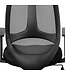 Amstyle bureaustoel FLORENCE 2 stof bureaustoel 120 kg armsteun zwarte bureaustoel bureaustoel hoofdsteun X-XL
