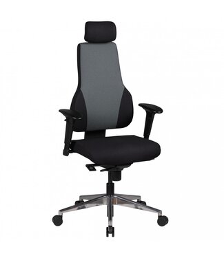 Amstyle Bureaustoel QENTIN stof zwart 63 cm - SPM1.272