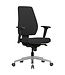 Amstyle bureaustoel DARIUS met stoffen bekleding in zwart | Design bureaustoel met synchro-mechanisme & armleuningen | Bureaustoel Ergonomische bureaustoel 120 kg