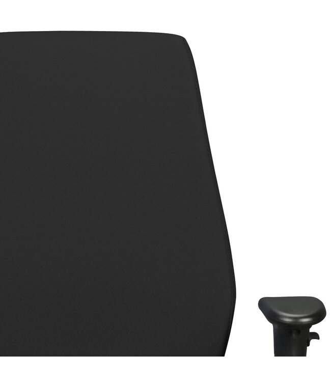 Amstyle bureaustoel DARIUS met stoffen bekleding in zwart | Design bureaustoel met synchro-mechanisme & armleuningen | Bureaustoel Ergonomische bureaustoel 120 kg