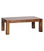 Wohnling salontafel massief hout Sheesham 110cm breed salontafel ontwerp donkerbruin landelijke stijl tafel