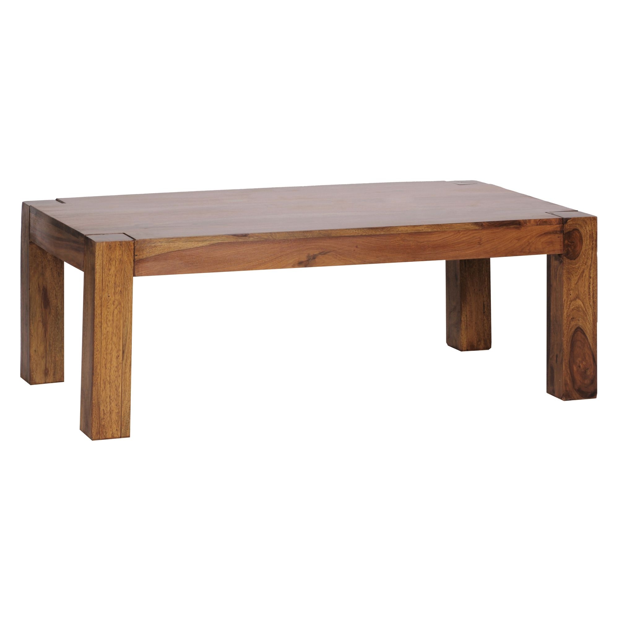 Salontafel sheesham bruin 110 cm breed
