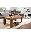 Wohnling salontafel massief hout Sheesham 110cm breed salontafel ontwerp donkerbruin landelijke stijl tafel