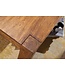 Wohnling salontafel massief hout Sheesham 110cm breed salontafel ontwerp donkerbruin landelijke stijl tafel